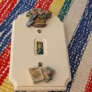 vintage Floral Decorative Light‎ Switch Cover Cottage Core Garden